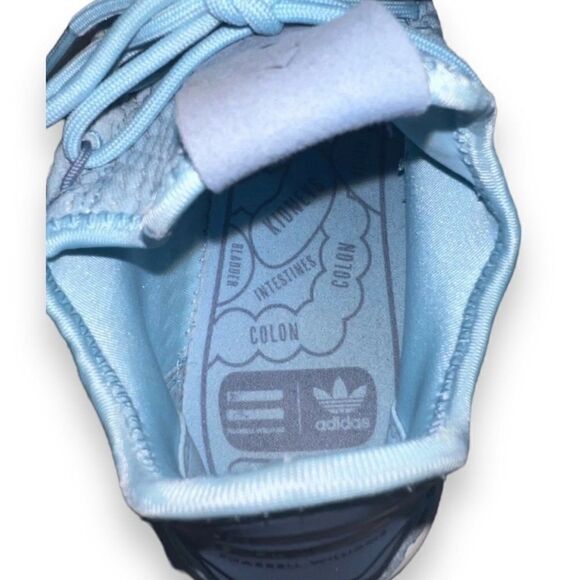 Adidas Tennis Hu X Pharrell Williams Ice Blue CP9802 Youth 7 Women's 8 - Picture 9 of 11